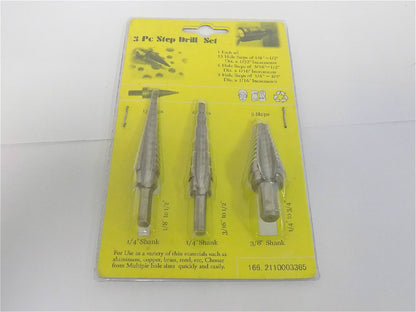 Nuline 1/8, 3/16, 1/4 to 3/4, (2) 1/2" HSS  Drill Bit Set QTY 2 08371999