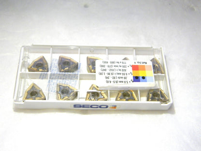 Seco Carbide Turning Inserts WNMG444-M5 WNMG080616-M5 Grade TP2000 Qty 10 38619
