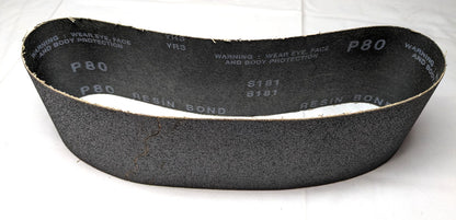 Abrasive Sanding Belt  3"Wide  24"OAL  80Grit  Silicon Carbide  *QTY 9