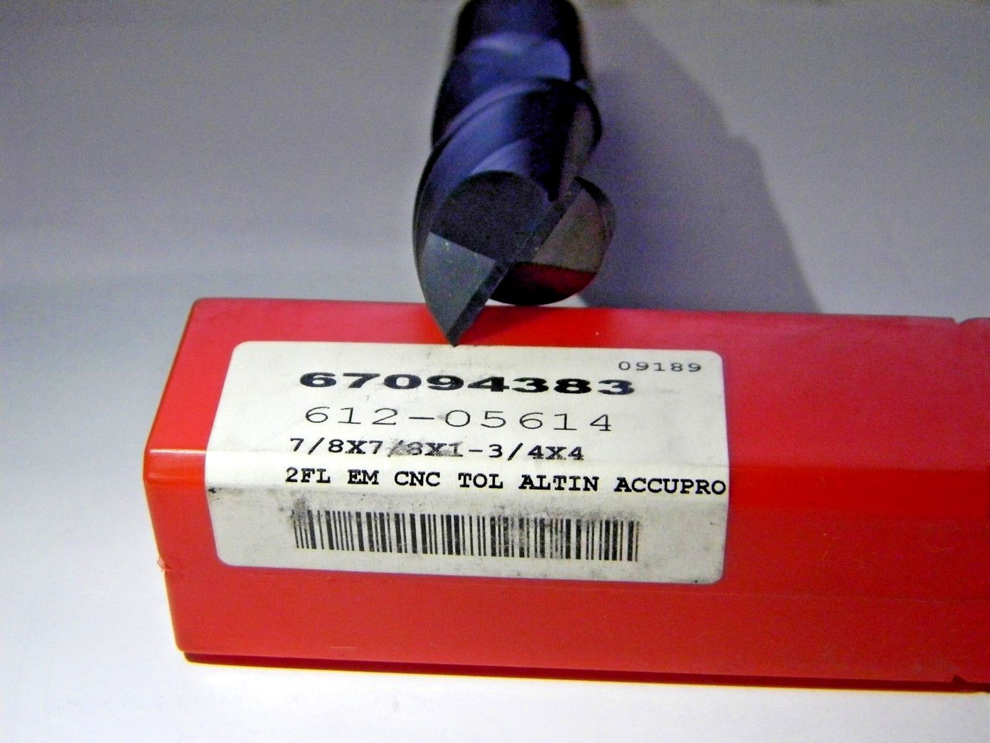 Accupro 7/8" x 1-3/4" x 7/8" x 4" 2 Fl  Solid Carbide Square End Mill 612-05614