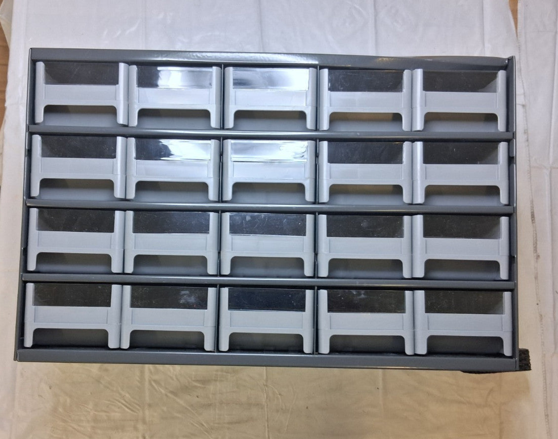 Akro-Mils 20 Drawer Small Parts Modular Steel Frame Storage Cabinet 19320