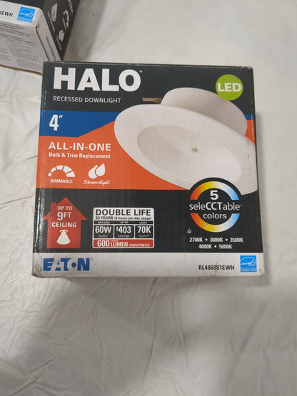 3pk HALO 4" All Purpose Retrofit LED Module, Matte White RL4069S1EWH
