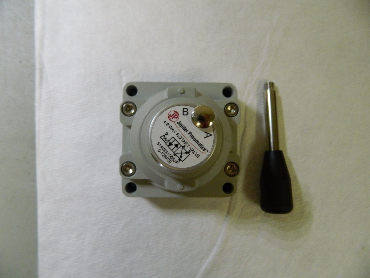 Jupiter Pneumatics 1/2" NPT 4/2 Way Rotary Valve W/I Cock Device 5140241005
