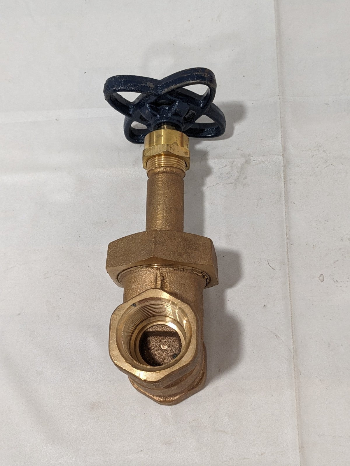NIBCO Gate Valve: Rising Stem, 1" Pipe, Threaded, Bronze NL1M00A