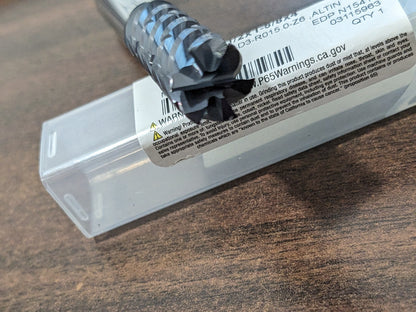 NIAGARA CUTTER Corner Radius End Mill: 1/2" Dia 6fl 03115963