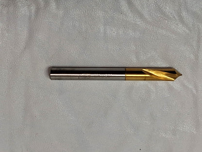 KEO Spotting Drill HSS TiN RH  90 Deg 1/4" Dia X 2-1/2" OAL 32140-TIN