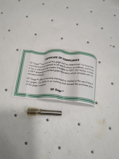 GF GAGE 8-32 Thread Screw Insert Class 2BPlug Thread Insert No Go H0164322BNK