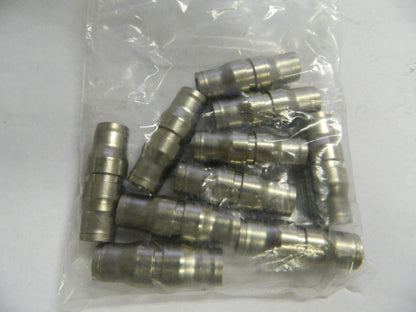 Parker Llegris Nickel Brass Push to Connect Tube Union QTY 10  3606 10 00