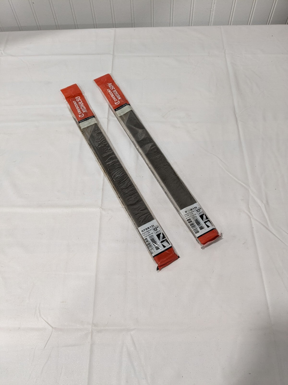 Crescent 12" Flat Fine Cut Long Angle Lathe Hand File Qty 2 07851N