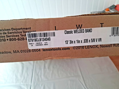 Lenox Welded Bandsaw Blades 13' 3 Long x 1" Wide x 5 to 8 TPI 87919CLB