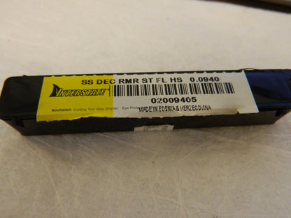 Chucking Reamer: 0.094 Straight Shank, High Speed Steel SM0400940