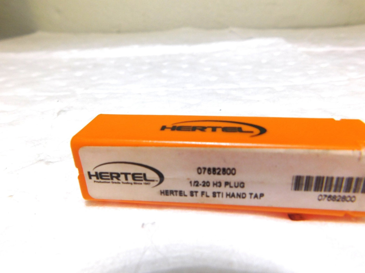 Hertel STI Hand Plug Tap 1/2-20 UNF 4Fl HSS 3-19/32 OAL Qty 2  07682800