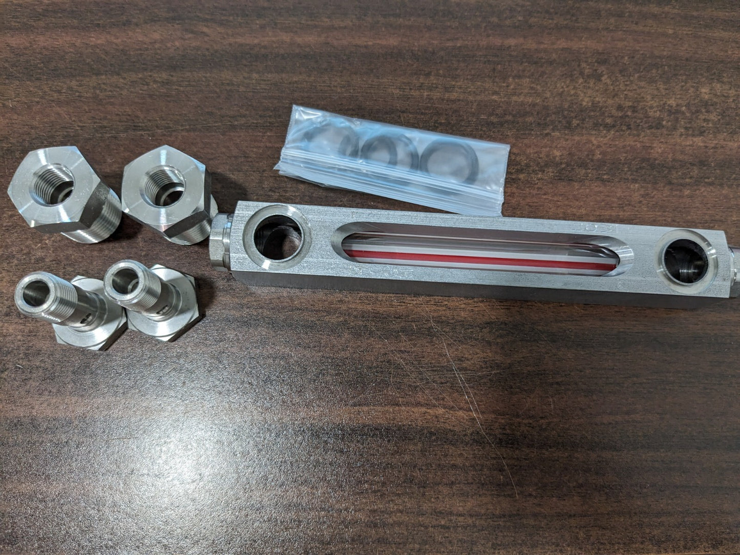G607 SERIES 5 IN 1/2" PIPE THRD SIGHT GAGE QIA G607-05-Y-1-4