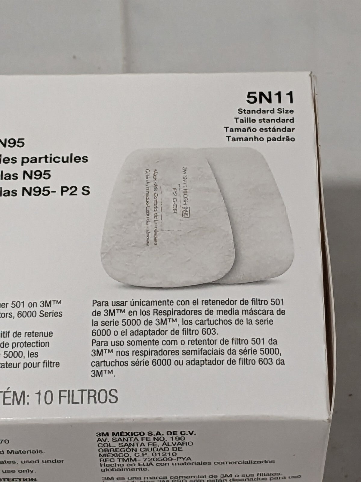 3M Facepiece Filter: Particulates White Box of 10 7000002008