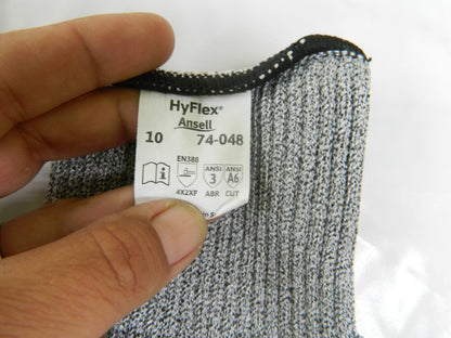 ANSELL Cut &amp; Abrasion-Resistant Gloves Sz XL, ANSI Cut A6 Qty 12 PCS 74-048-