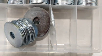 255 Piece Fender Washer Assortment  Steel  3/16" to 1/2"  NFC-KIT236