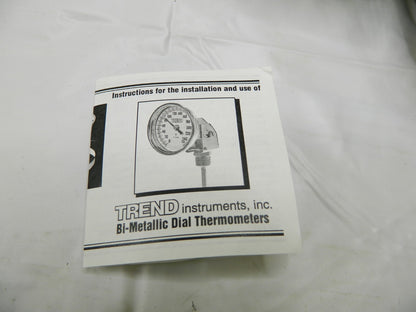 WIKA Bimetal Dial Thermometer: 50 to 500 ° F, 9" Stem Length 52090A010A4SF