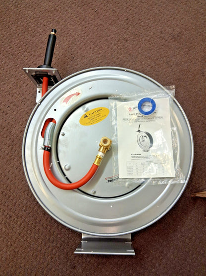 Jupiter Pneumatics Hose Reel with Hose 3/8" ID Hose x 50Ft 2810035010JP
