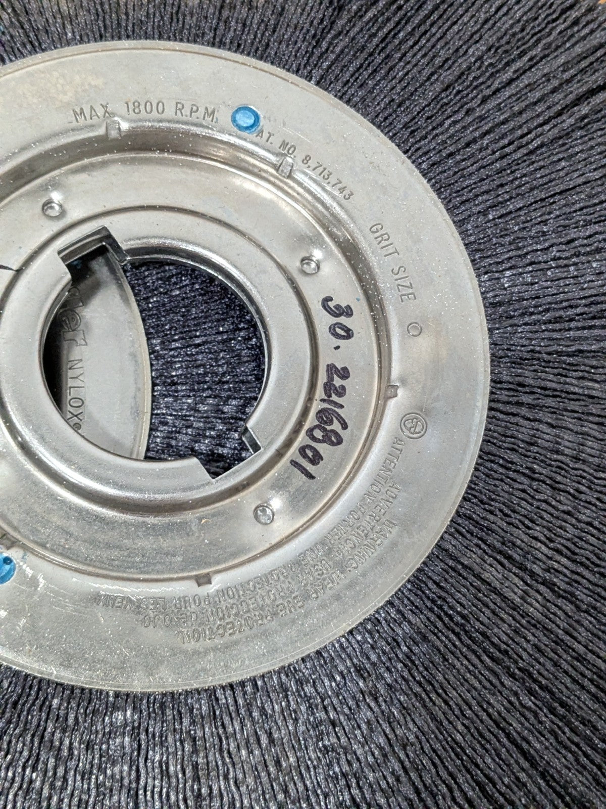 Weiler Wheel Brush: 12" Wheel Dia, 1" Face Width, 0.0550" Wire Di