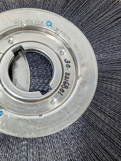 Weiler Wheel Brush: 12" Wheel Dia, 1" Face Width, 0.0550" Wire Di