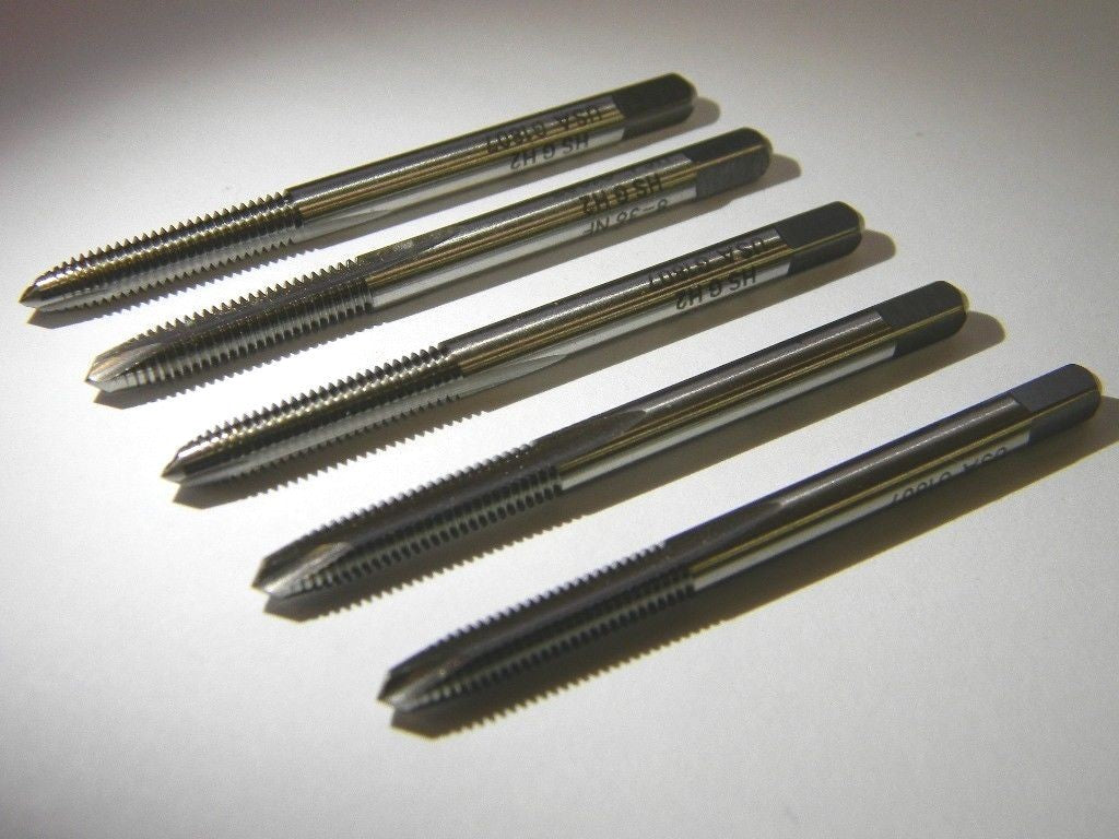 Cleveland Spiral Point Taps 8-36 H2 2FL 2-1/8" OAL Bright HSS QTY 5  C57365