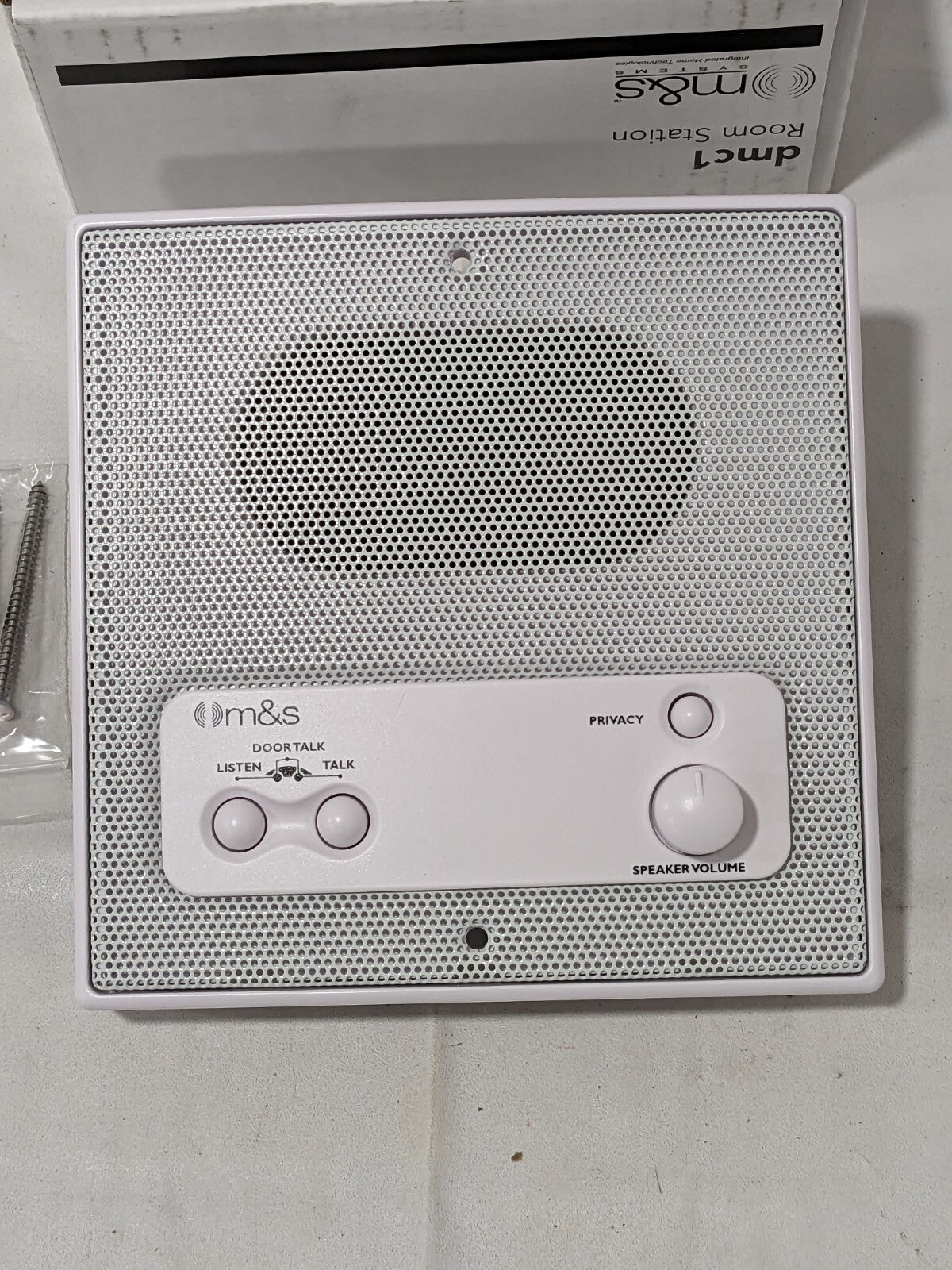 M&S Systems Standard Indoor Room Station White DMC1R