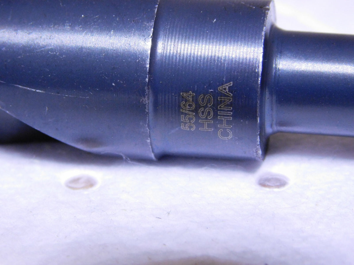 Interstate Silver & Deming Drill 55/64 Dia 118º Pt 1/2 Shank 3 Fl L 01340553