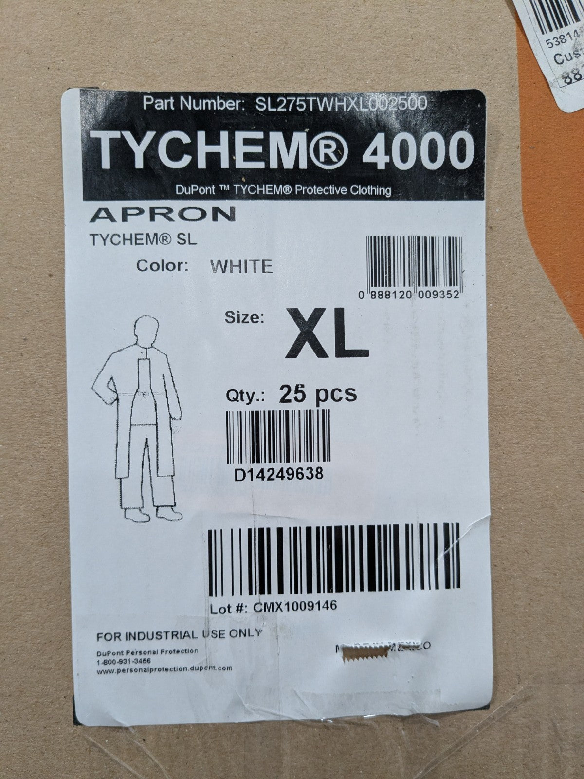 Dupont Welding & FR Capes: Size X-Large Box of 25 SL275TWHXL002500