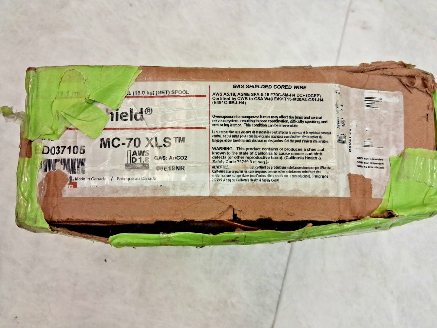Lincoln Electric MIG Steel Alloy Solid Welding Wire 33Lb ED037105