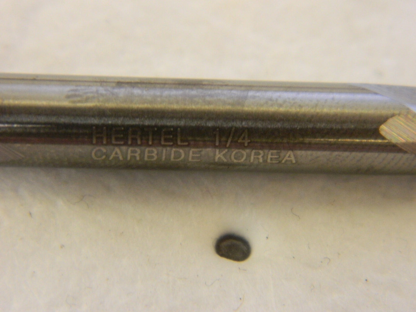 HERTEL Square End Mill: 1/4 Dia, 1/2 LOC, 2 Flutes, Solid Carbide E5022016