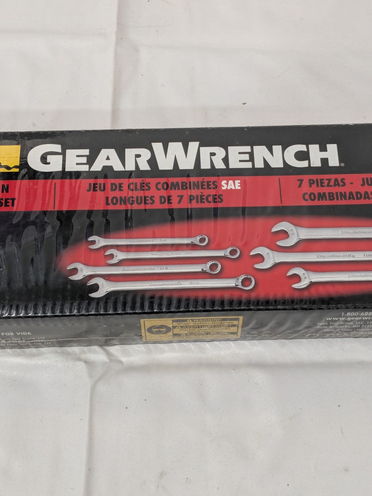 GEARWRENCH Combination Wrench Set: 7 Pc, 3/8 to 3/4" Wrench 81933