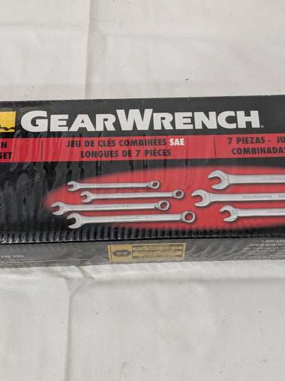 GEARWRENCH Combination Wrench Set: 7 Pc, 3/8 to 3/4" Wrench 81933