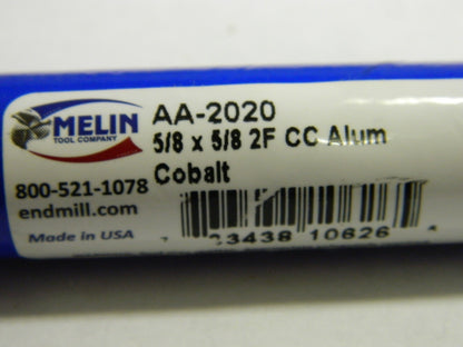 Melin Cobalt Premium End Mills 2FL 5/8" X 5/8" X 3-3/4" CC 3 Pack