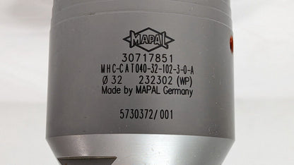 Mapal Hydraulic Chuck CAT40 32.00 mm Hole MHC-CAT040-32-102-3-0-A 30717851
