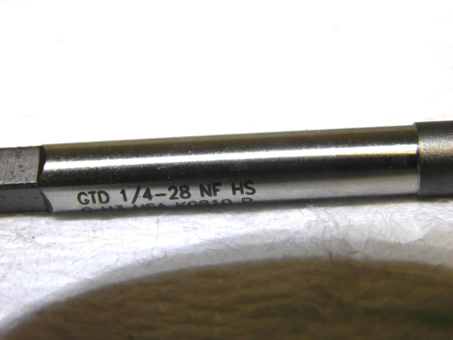 Widia HSS Hand Extension Tap 1/4-28 UNF H3 Limit 4Fl RH 6L Plug Chamfer 18842