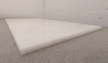Acetal Copolymer Extruded Sheet   .375 x 12 x 24   3/8" Thick   Natural / White