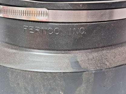 Fernco PVC Flexible Pipe Coupling With Clamp 10x8 1056-10-8