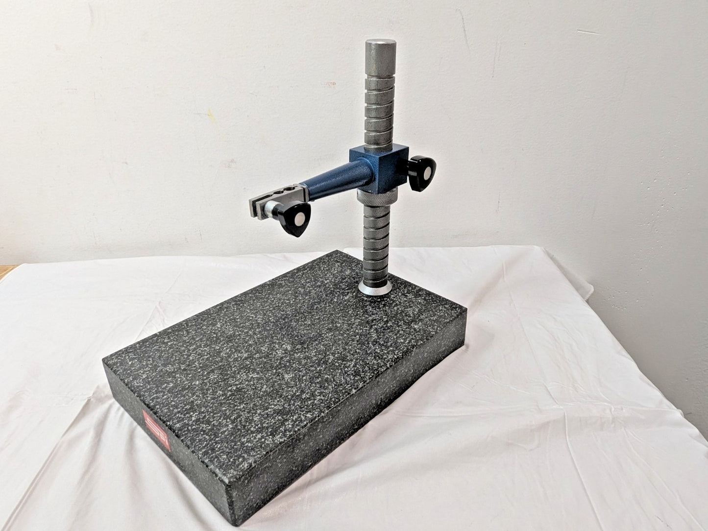 SPI Granite Base Comparator Gage Stand w/10" Post 12" x 8" x 2&qu