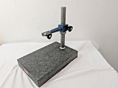 SPI Granite Base Comparator Gage Stand w/10" Post 12" x 8" x 2&qu