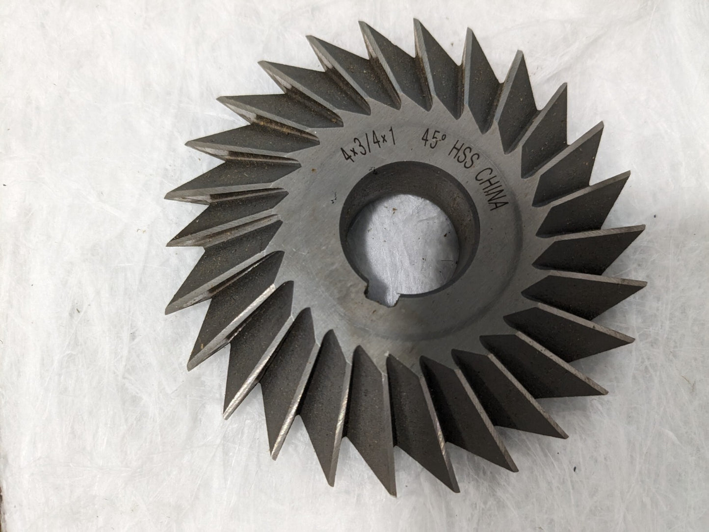 Double Angle Milling Cutter: 45 °, 4 Cut Dia HSS 328-4435