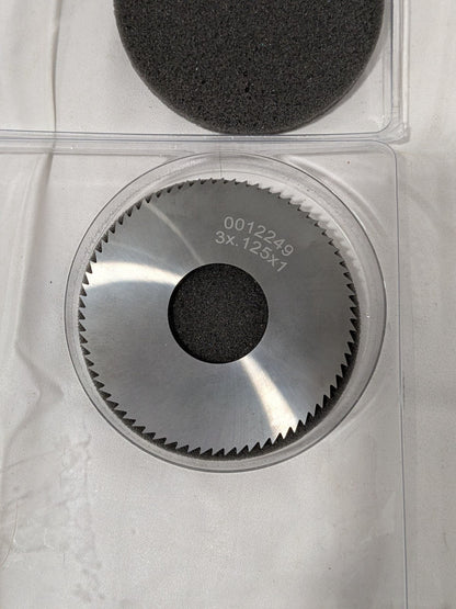 Slitting & Slotting Saw: 3" Dia, 1/8" Thick, 1" Arbor Hole, 72 Tooth X7D125