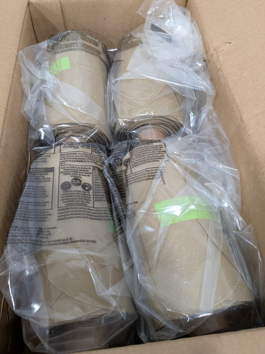 3M 5" Dia PSA Disc Roll: 320 Grit, Aluminum Oxide Qty 4 Rolls 7000028230