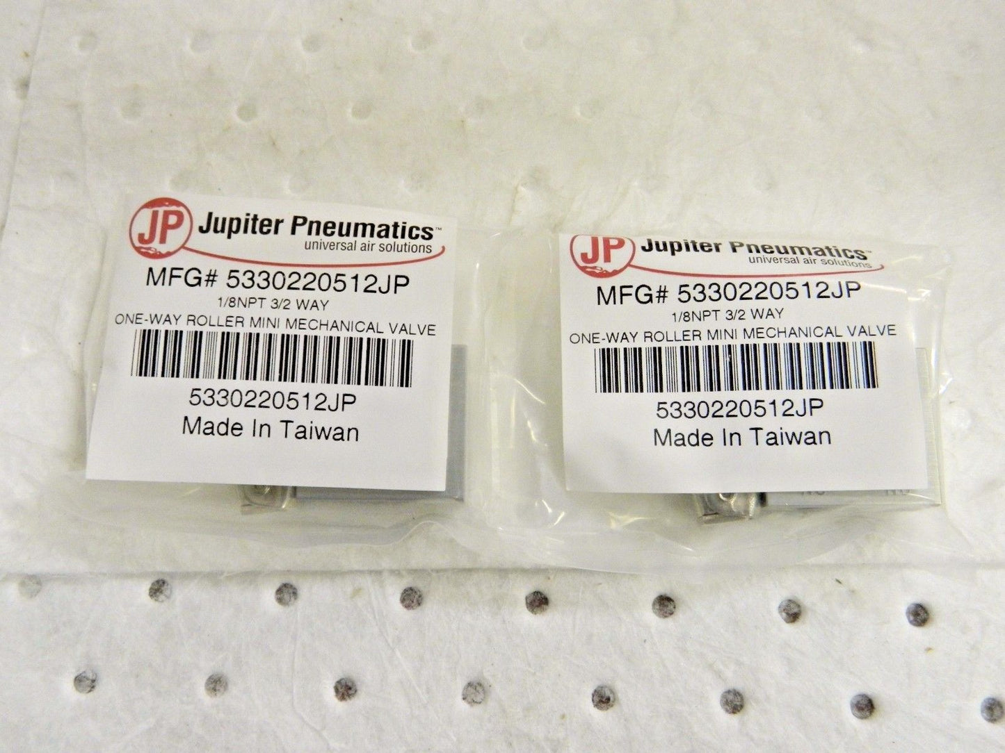 Jupiter Pneumatics 2 Position Mini Mechanical Valve 1/8" 3Way Qty 2 5330220