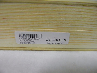 SPI Snap Gage 4 to 5 Range without Dial Indicator 14-301-6