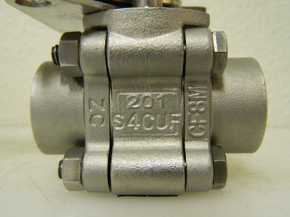 Sharpe 3 Piece Ball Valve 1/2" Max PSI 1000 84 CF8M