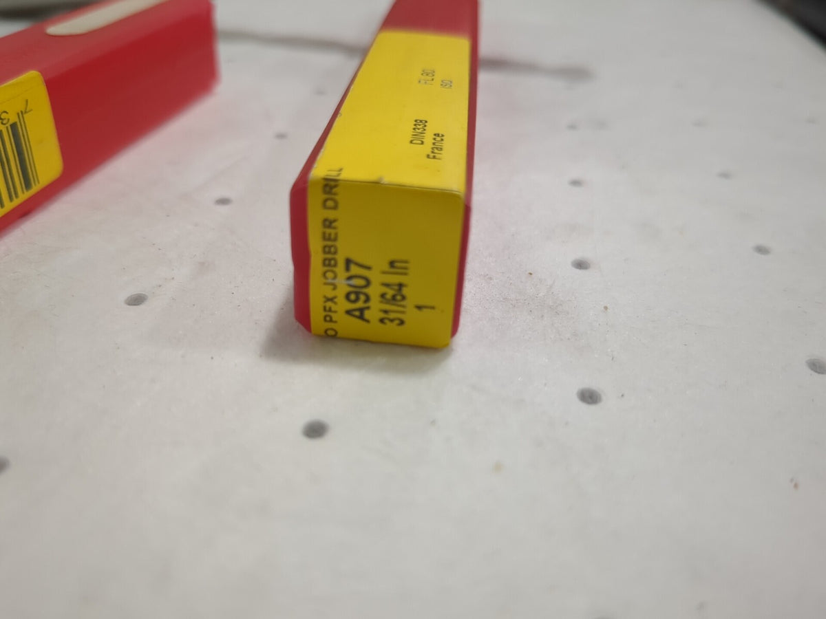 Dormer 2pk of Jobber Drills: 31/64 Dia, 130 deg Point, Cobalt 0171103