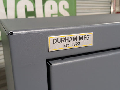 Durham Heavy Duty Lockable Storage Cabinet 4-Shelf 14 Ga. Steel 78" x 48" x 24"