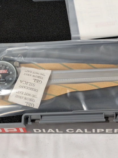 SPI Dial Caliper 0-6", Black Dial Face - 17-971-3