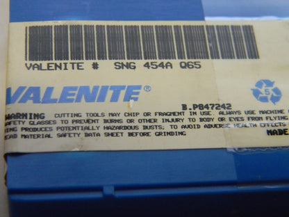 Valenite SNG454A Q65 Ceramic Inserts Qty 10 P847242