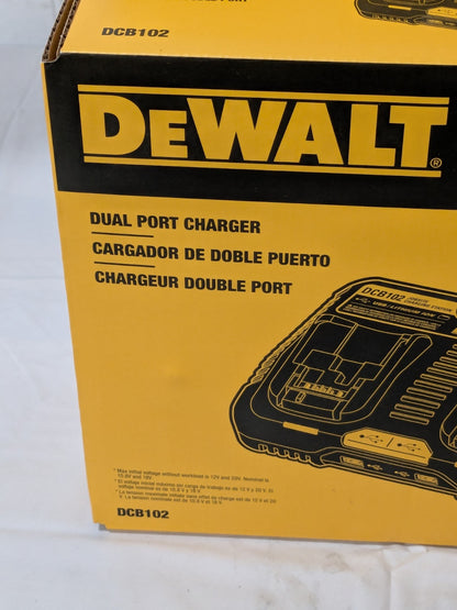 DeWALT Power Tool Charger: Lithium-ion: 12V to 20V MAX, W/ 2 USB Ports DCB102